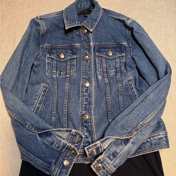 Vtg womens Ralph Lauren Blue Jean Jacket-S(18x20x24) - Picture 2 of 8